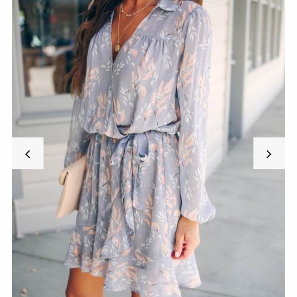 NWT Vici wrap style shirt dress - Picture 3 of 8